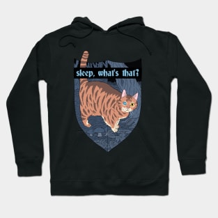 sleep, what's that? orange cat. Hoodie